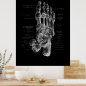 Poster de Foot Bones Anatomy Podiatrist (Cuisine)