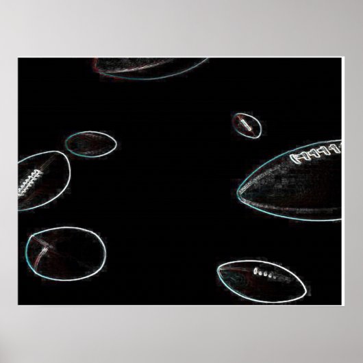 Poster de football à effet lumineux (Devant)