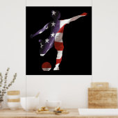 Poster de football américain féminin (Cuisine)