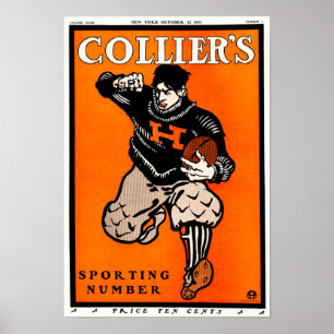 Poster de football américain vintage par Penfield