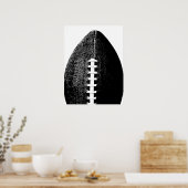Poster de football - Black Modern Minimal Sports (Cuisine)
