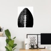 Poster de football - Black Modern Minimal Sports (Bureau à domicile)
