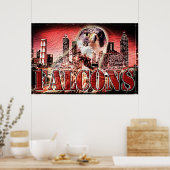 Poster de football Falcons (Cuisine)