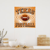 POSTER DE FOOTBALL TEXAS (Cuisine)