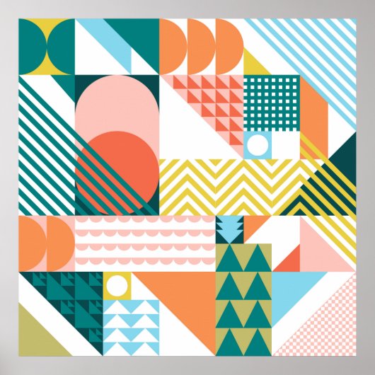 Poster de formes géométriques (Devant)