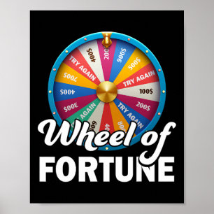 Poster De Fortune Vêtements Roue De Fête des pères De For
