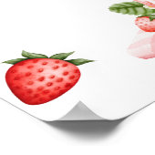Poster de fraise Berry First Berry Affiche de bien (Coin)