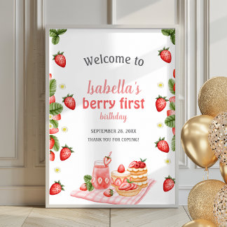 Poster de fraise Berry First Berry Affiche de bien