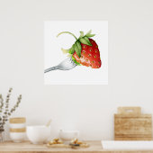 Poster de fraises et de fourrures - SRF (Cuisine)