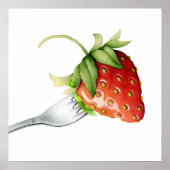 Poster de fraises et de fourrures - SRF (Devant)