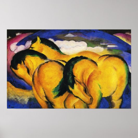 Poster de Franz Marc Little Yellow Hors (Devant)