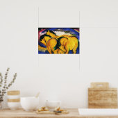 Poster de Franz Marc Little Yellow Hors (Cuisine)