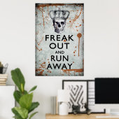 Poster de Freak Out et Run Away Halloween (Bureau à domicile)