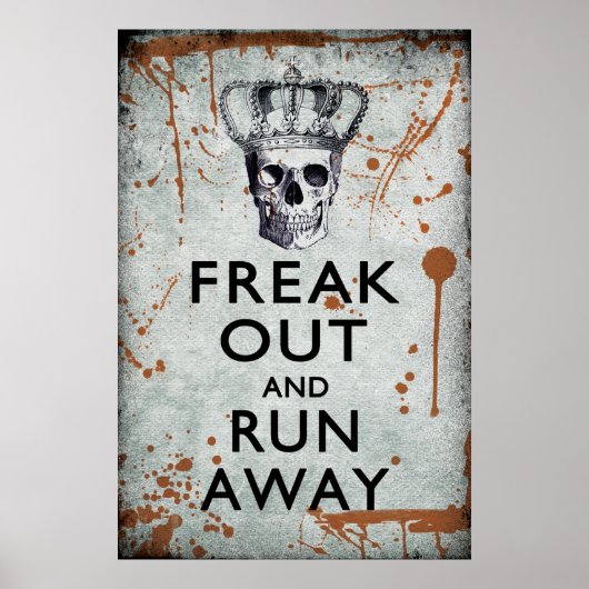 Poster de Freak Out et Run Away Halloween (Devant)