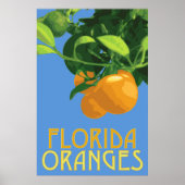 Poster de fruits de Floride Oranges 24 x 36 (Devant)