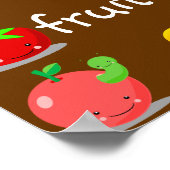 Poster de fruits de Kawaii (Coin)