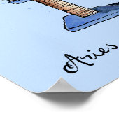 Poster de Funny Aries Zodiac Chat affiche de l'éto (Coin)