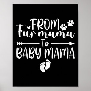 Poster De Fur Mama À Baby Mama Grossesse Chien Propriétai