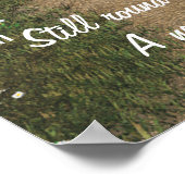 Poster de Garden Gate avec citation (Coin)