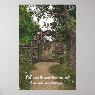 Poster de Garden Gate avec citation