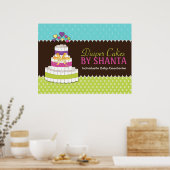 Poster de gâteau de couche personnalisée (Cuisine)