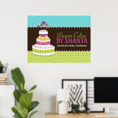 Poster de gâteau de couche personnalisée (Bureau à domicile)