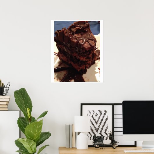 Poster de gâteaux au chocolat (Bureau à domicile)