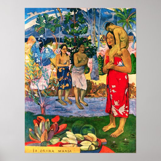 Poster de Gauguin Ia Orana Maria (Devant)