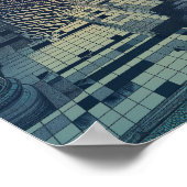 Poster de géométrie cintrée - Jardin manifold Ech (Coin)