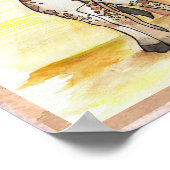 Poster de Giraffe au coeur (Coin)