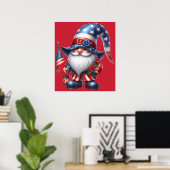 Poster de Gnome Patriotique (Bureau à domicile)