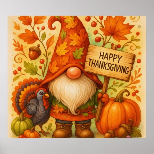 Poster de Gnome Thanksgiving (Devant)