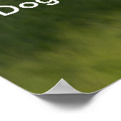 Poster de Golden Retriever avec citation (Coin)