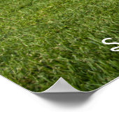 Poster de Golden Retriever dans le jardin avec une (Coin)