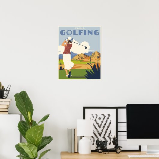 Poster de golf (Bureau à domicile)