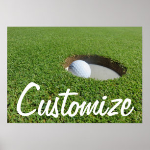 Poster de golf customisé