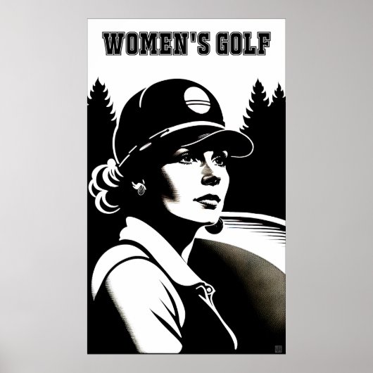Poster de golf féminin (Devant)