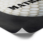 poster de golfeur personnalisation balle de golf (Coin)