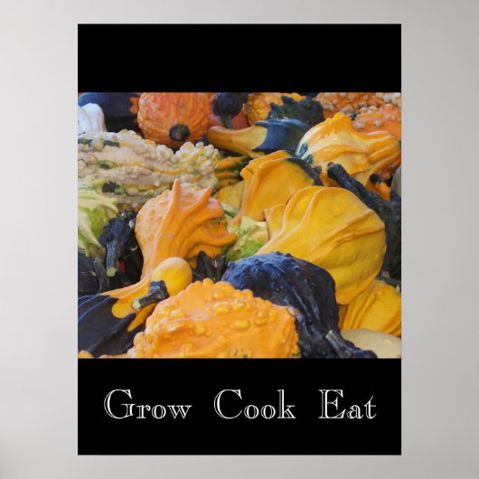 Poster De Gourds Cuisinier De Gourds (Devant)