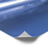 Poster de gouttelettes d'eau bleue (Coin)