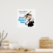 Poster de graduation pour garçons personnalisés (Cuisine)