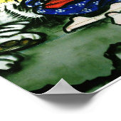 Poster de graffiti Oriental Lady et Tiger (Coin)