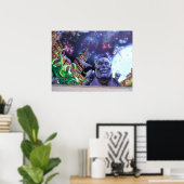 Poster de graffitis de Montréal (Bureau à domicile)