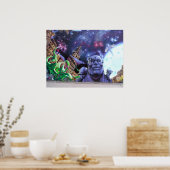 Poster de graffitis de Montréal (Cuisine)