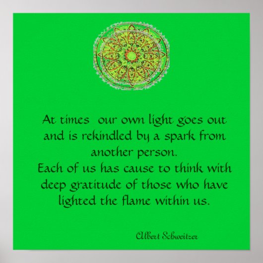 Poster de Gratitude Mandala (Devant)