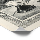 Poster de gravure de la ligne de ventilateur élect (Coin)