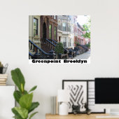 Poster de Greenpoint Brooklyn Imprimer sur toile (Bureau à domicile)