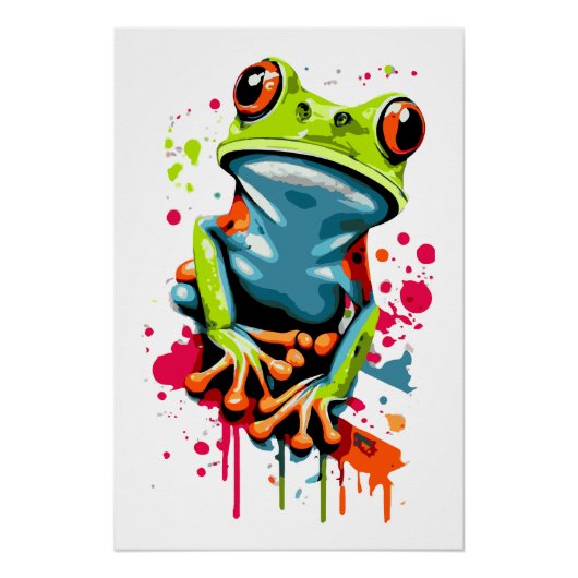 Poster de grenouille tropicale - Prince de grenoui (Devant)