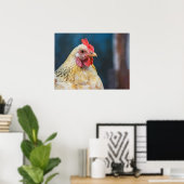 Poster de gros plan sur le poulet (Bureau à domicile)