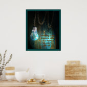 Poster de grunge d'ampoule (Cuisine)